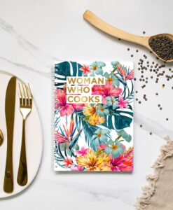 Cahier de recettes Woman who cooks Tropical Blue