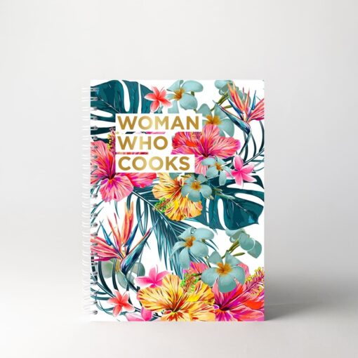 Cahier de recettes Woman who cooks Tropical Blue