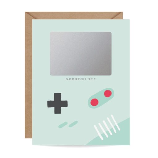 Carte à gratter personnalisable Game Boy