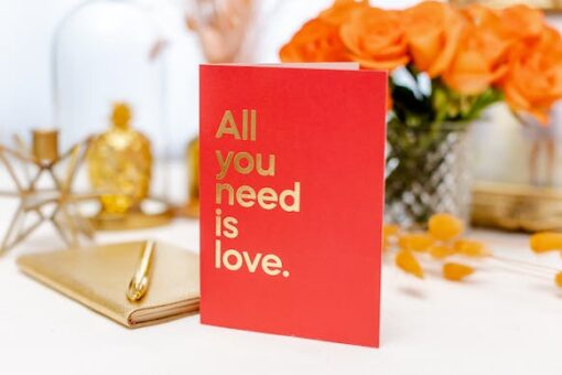 Carte All you need is love – Say It With Songs