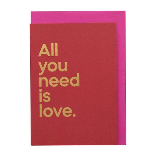 Carte All you need is love – Say It With Songs