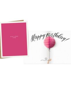 Carte anniversaire Pop Up Pink Balloon