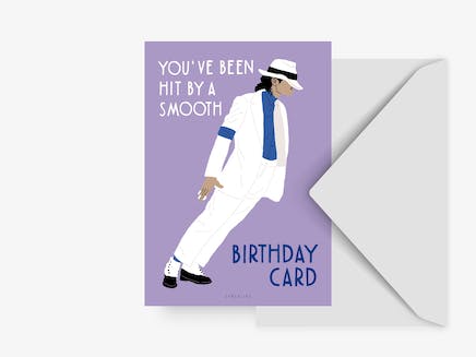 Carte Smooth Birthday Michael Jackson Typealive