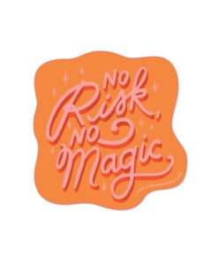 Carte sticker No Risk No Magic