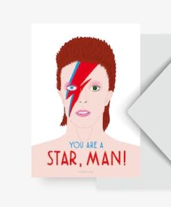 Carte Star Man David Bowie Typealive
