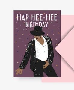 Carte Hap Hee Hee Birthday Michael Jackson Typealive