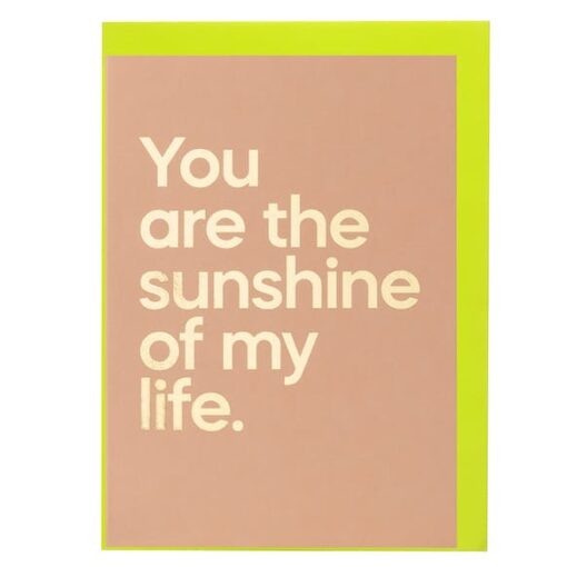 Carte You are the sunshine of my life- Say It With Songs