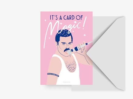 Carte Card Of Magic Freddie Mercury Typealive