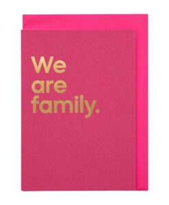 Carte We are family – Say It With Songs