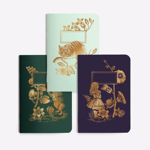 Trio de petits carnets Wonderland Les Editions du Paon
