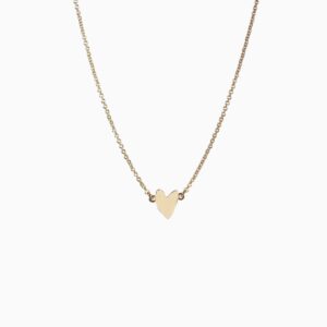 Collier Grant Coeur Doré Titlee