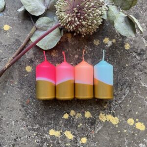 Bougies Dip Dye Twinkle Warm Diamonds