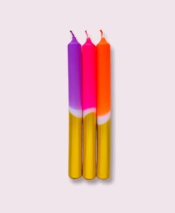 Bougies Dip Dye X-Mas Neon Holiday