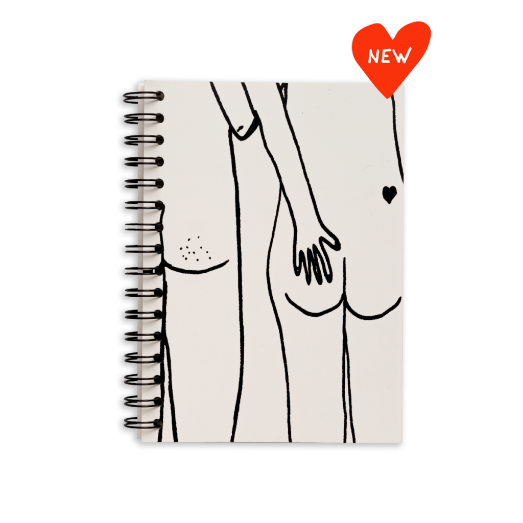 Carnet Spirales Naked Couple Back Helen B Pastel Shop