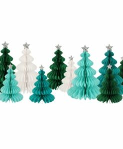 Décorations de Noël Sapins en papier Meri Meri – Set de 10