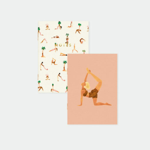 Carnets de poche Yoga Love – lot de 2
