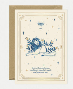Carte anniversaire Astrologie Lion