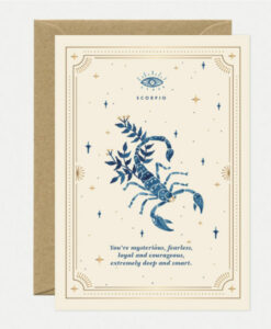 Carte anniversaire Astrologie Scorpion
