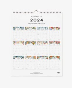 Calendrier 2024 Rifle Paper Peacock