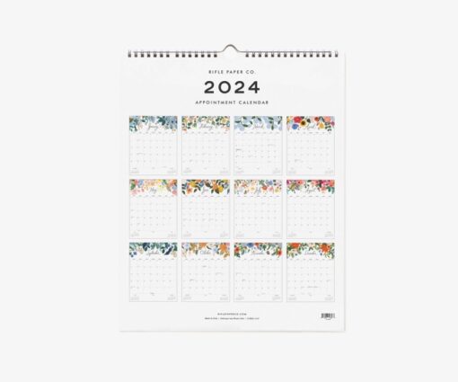 Calendrier 2024 Rifle Paper Peacock