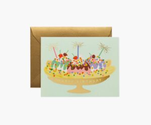 Carte anniversaire Banana Split Rifle Paper