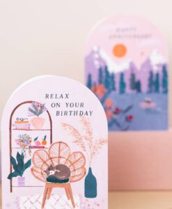 Carte anniversaire Relax on your birthday Sister Paper