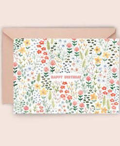 Carte anniversaire Flower Meadow Luvter Paper