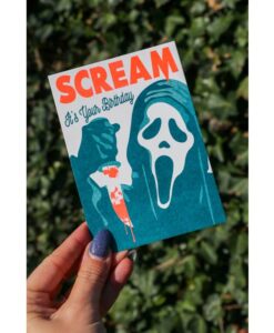 Carte anniversaire Scream Studio Inktvis