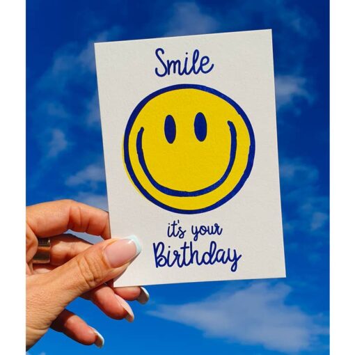 Carte anniversaire Emoji Smile Studio Inktvis