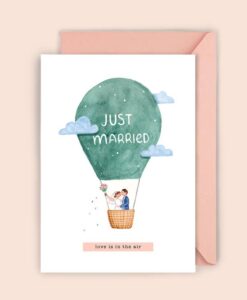 Carte Just Married Luvter Paper
