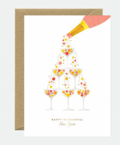Carte Nouvel an Flower Champagne All The Ways To Say
