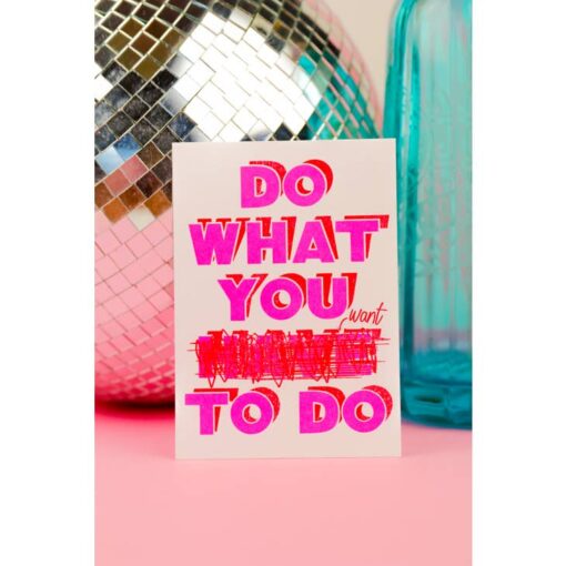 Carte Do what you want to do Studio Inktvis