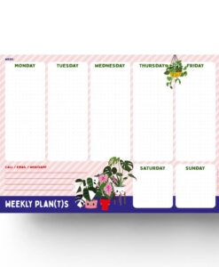 Semainier Weekly Plants Studio Inktvis