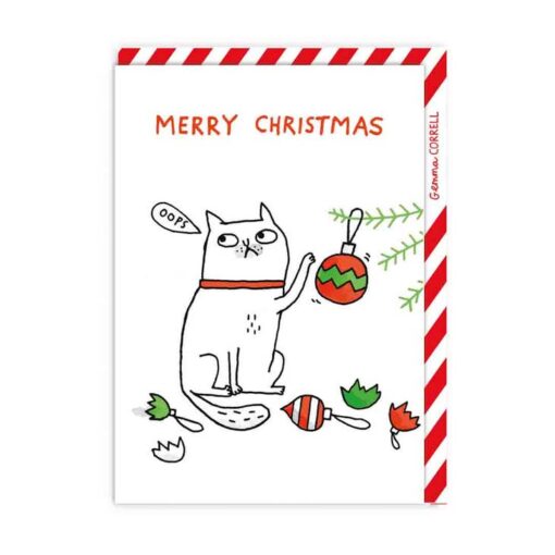 Carte Oops Cat Joyeux Noël