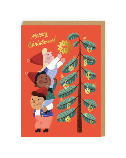 Carte de vœux Santa’s Helpers Tree Ohh Deer!