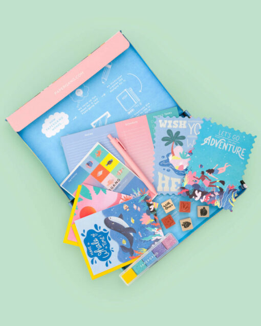 Coffret de papeterie “Just Keep Swimming” Papergang