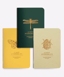Trio de petits carnets Papillons et Cie Les Editions du Paon
