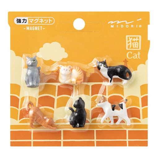 Mini magnet Chats 6 pièces Midori