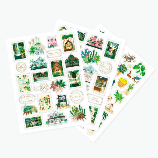 Stickers Wanderlust All The Ways To Say – 3 planches