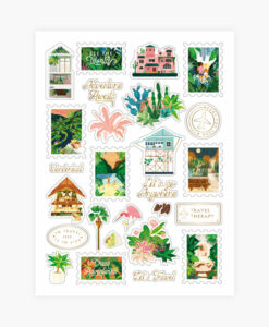 Stickers Wanderlust All The Ways To Say – 3 planches