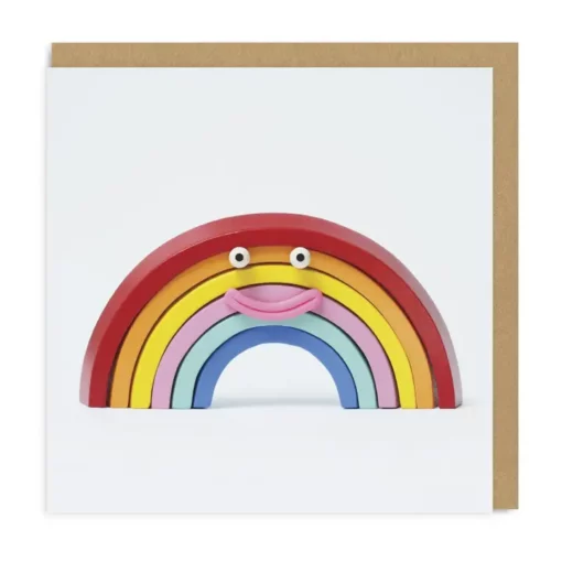 Carte Rainbow Smiley Face Ohh Deer!