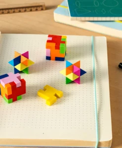 Gommes 3D Puzzle – Lot de 4