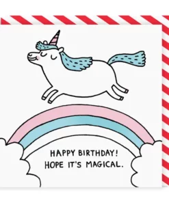 Carte anniversaire Licorne Magical Birthday