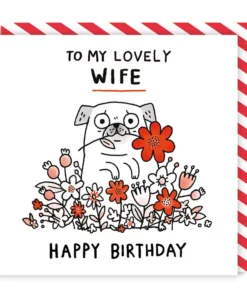 Carte d’anniversaire To my Lovely wife