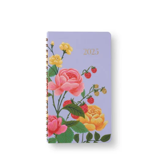 Agenda de poche à spirales Roses 2025 Rifle Paper Co