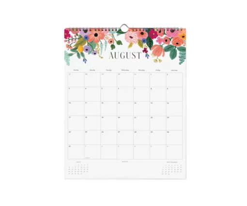 Calendrier 2025 Rifle Paper Roses