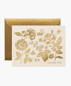 Carte remerciement English Rose Rifle Paper