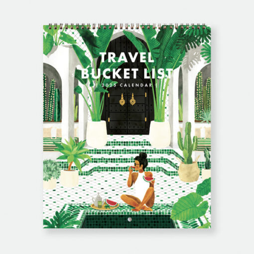 Calendrier 2025 All the Ways to Say Travel Bucket List