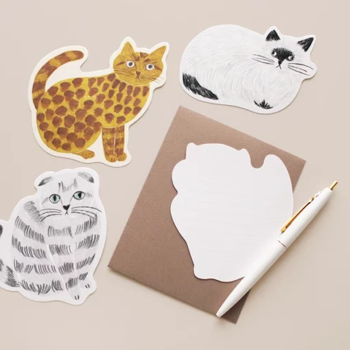 Carte Die-cut Chat Minette