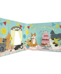 Carte pop-up Anniversaire Fenêtre Chat